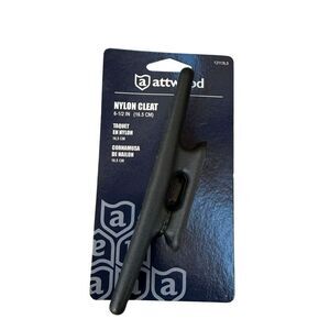 Attwood Nylon Cleat - 6-1/2" Lot Boat Dock Mooring Black Pre-drilled Kayak New
